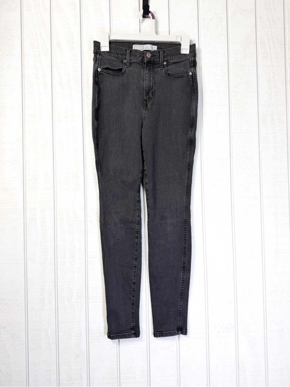 AYR Jeans Women’s 29x28 Fits 26x28 Gray The Riser Skinny Denim